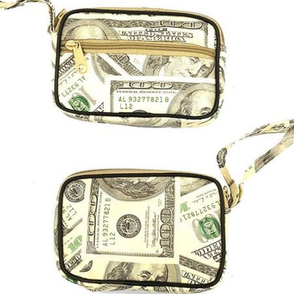 $100.00 Hundred Dollar Bill Wrist-let Coin Purse - Picture 2 of 2